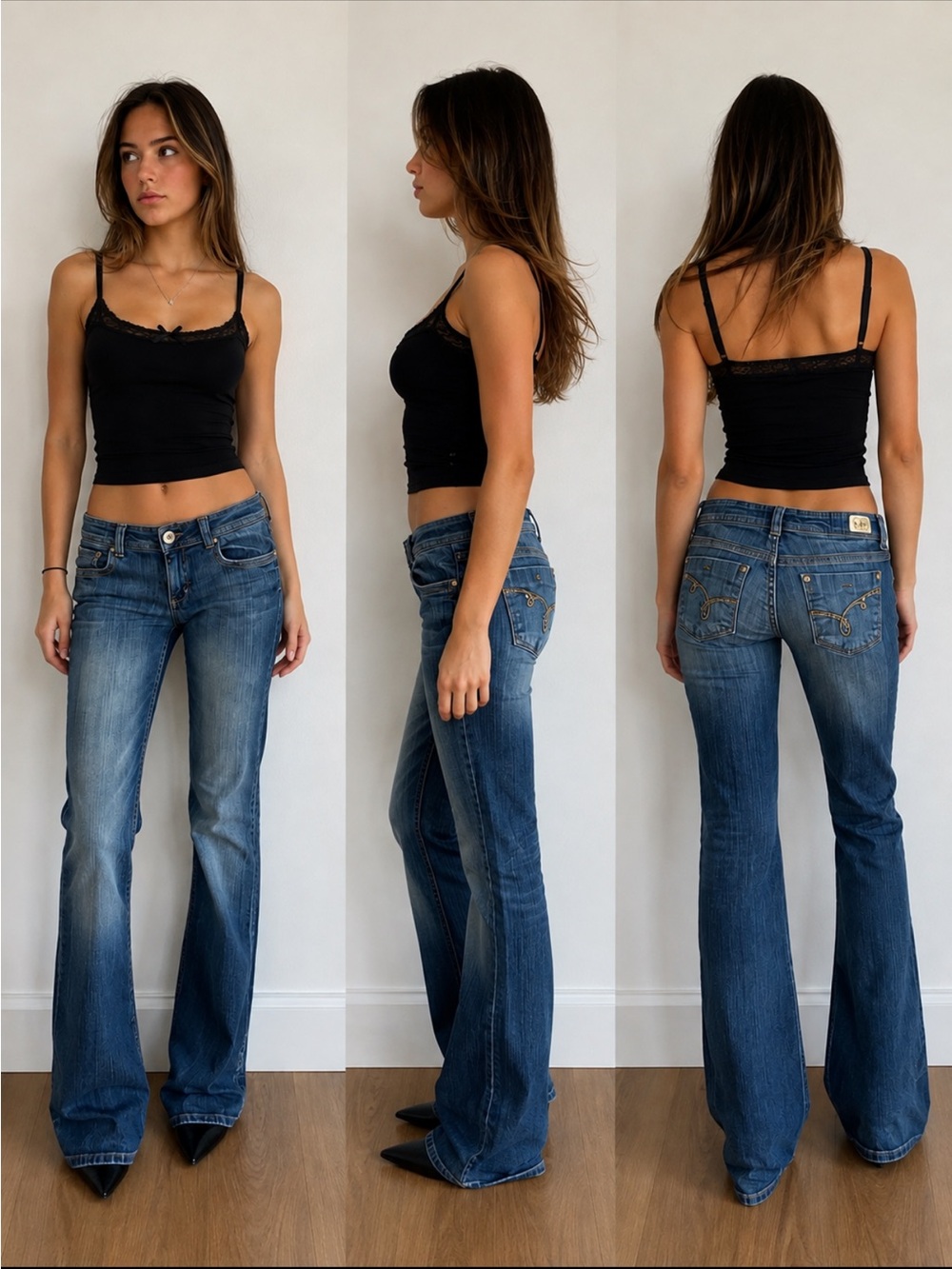 L.E.I. Sophia Hipster Flare Jeans – Junior’s Size 7 Long | Y2K Vintage